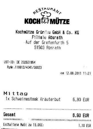 sath Hffner Kochmtze Restaurant